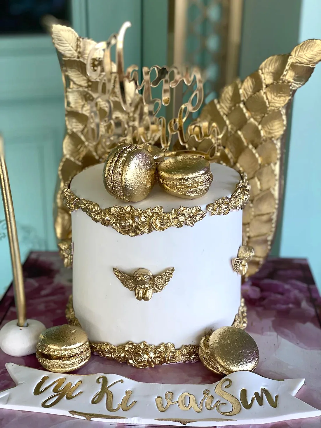 No:232 Şeker Hamurlu Tasarım Pasta