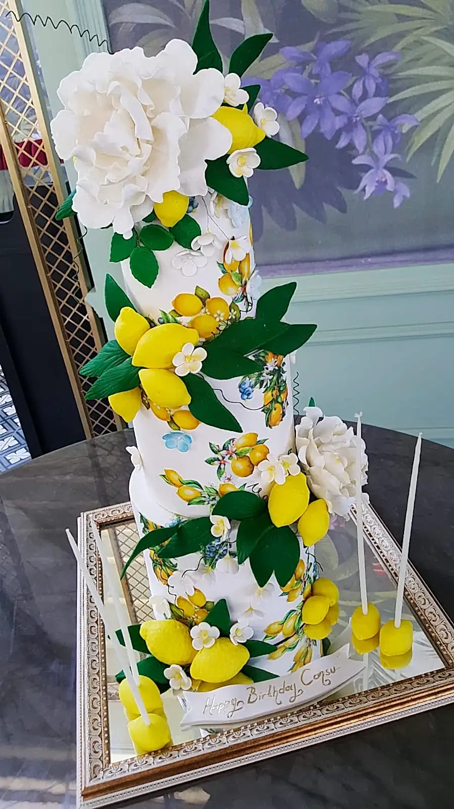 No:4 Şeker Hamurlu Tasarım Pasta