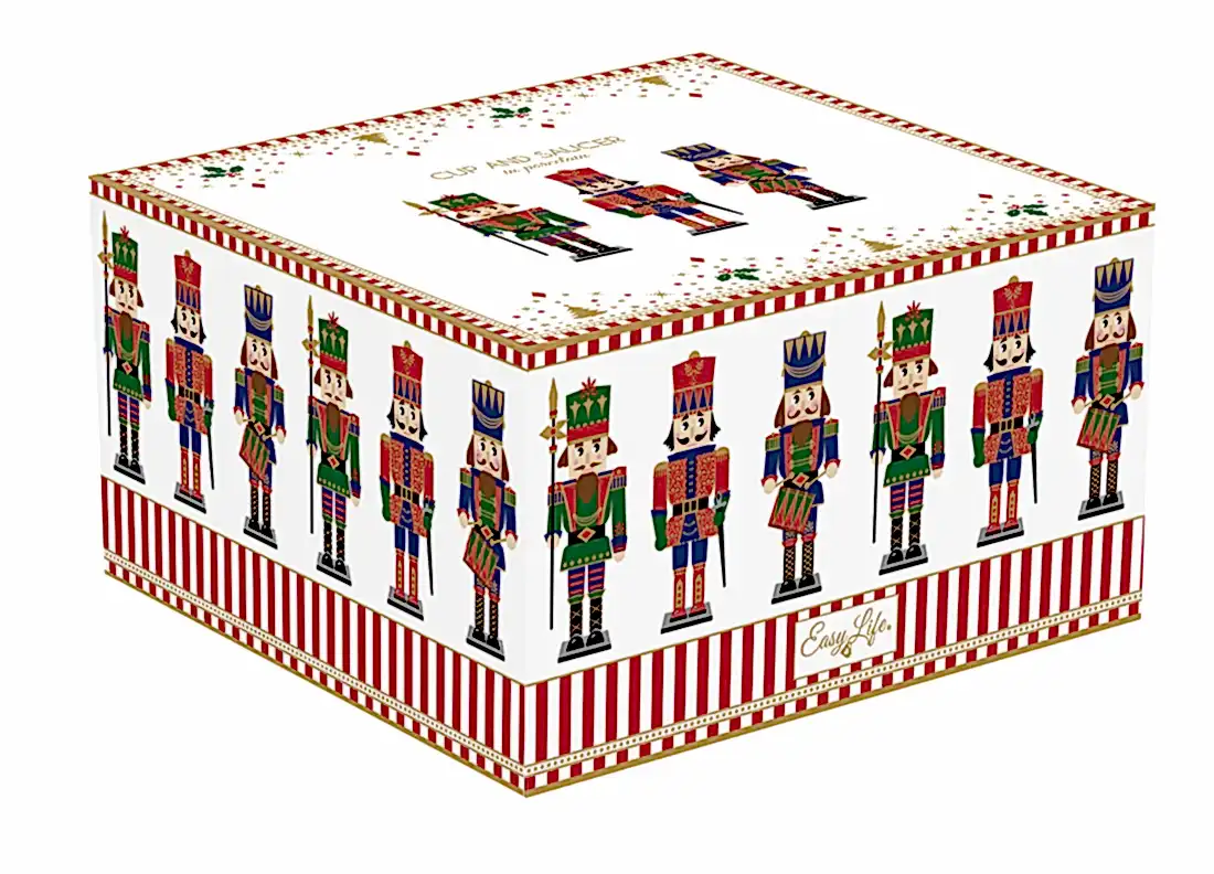 Yılbaşı Porselen Fincan ve Tabağı 200 ml