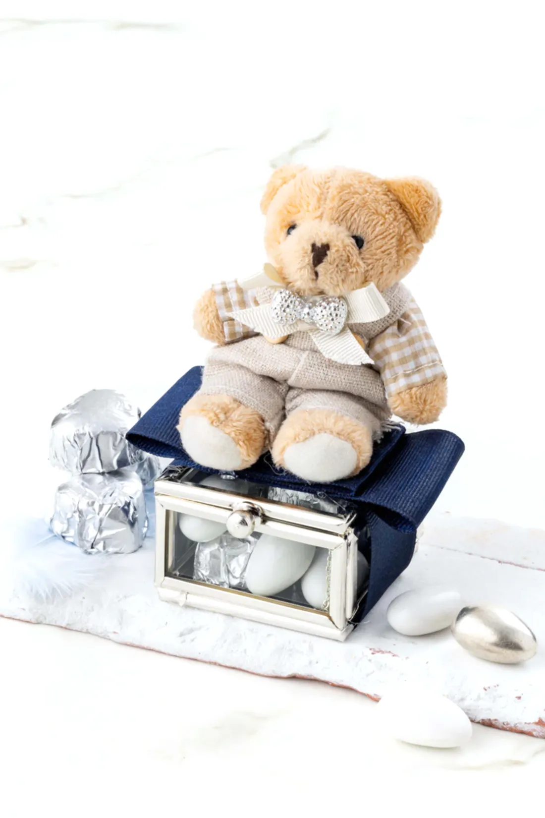 No:14 Ayıcıklı Kutu Yeni Doğan Hediyelik