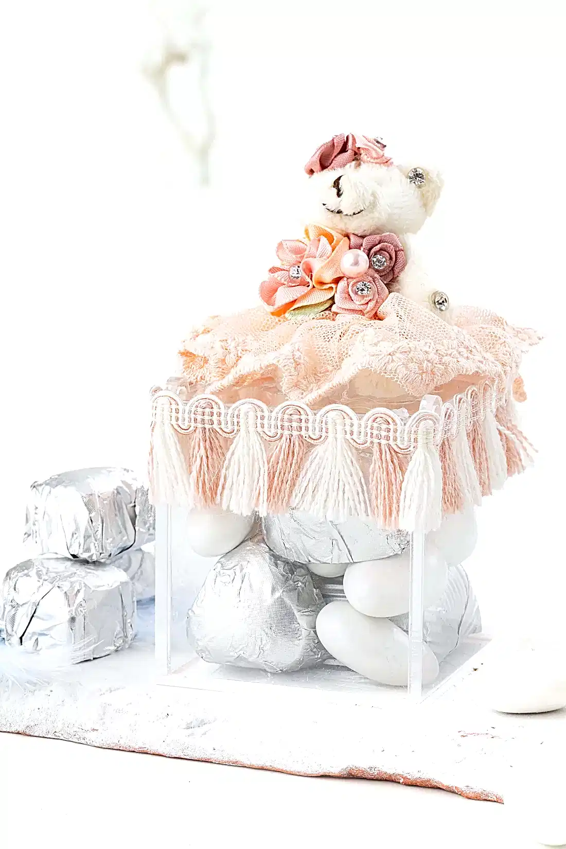 No:10 Kare Pleksi Kutu Yeni Doğan Hediyelik