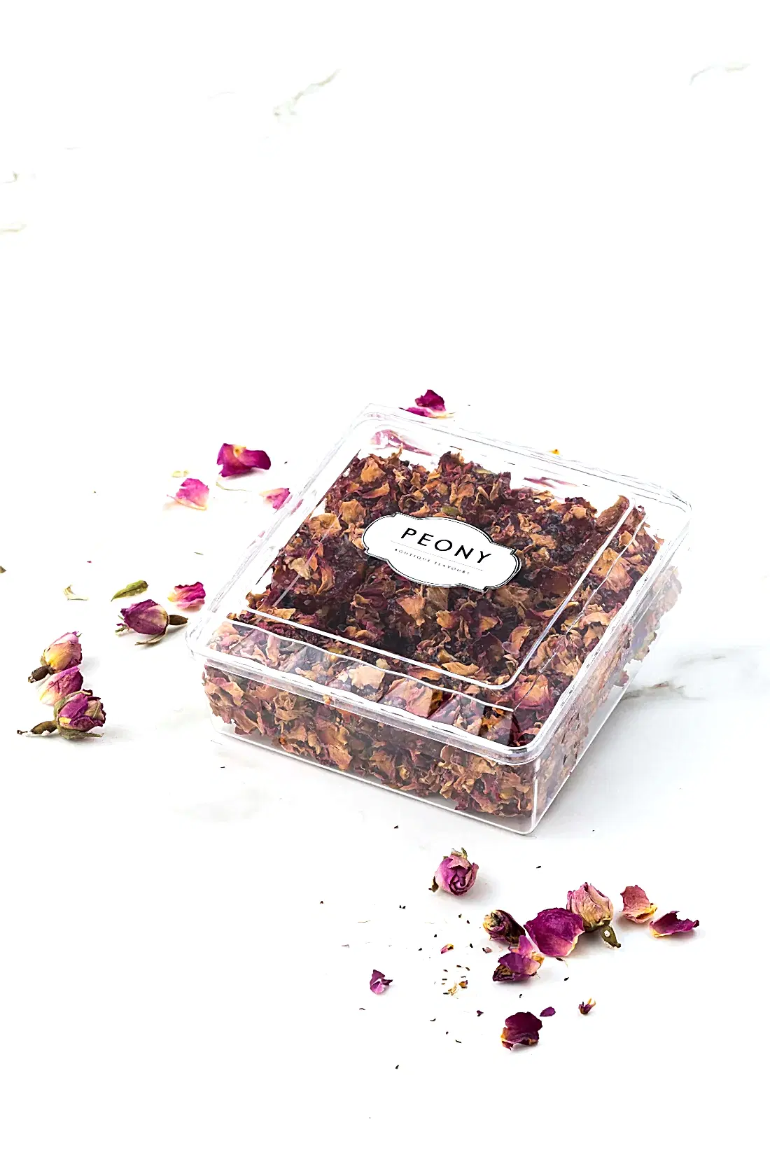 Kuru Gül Yapraklı &amp; Narlı Lokum