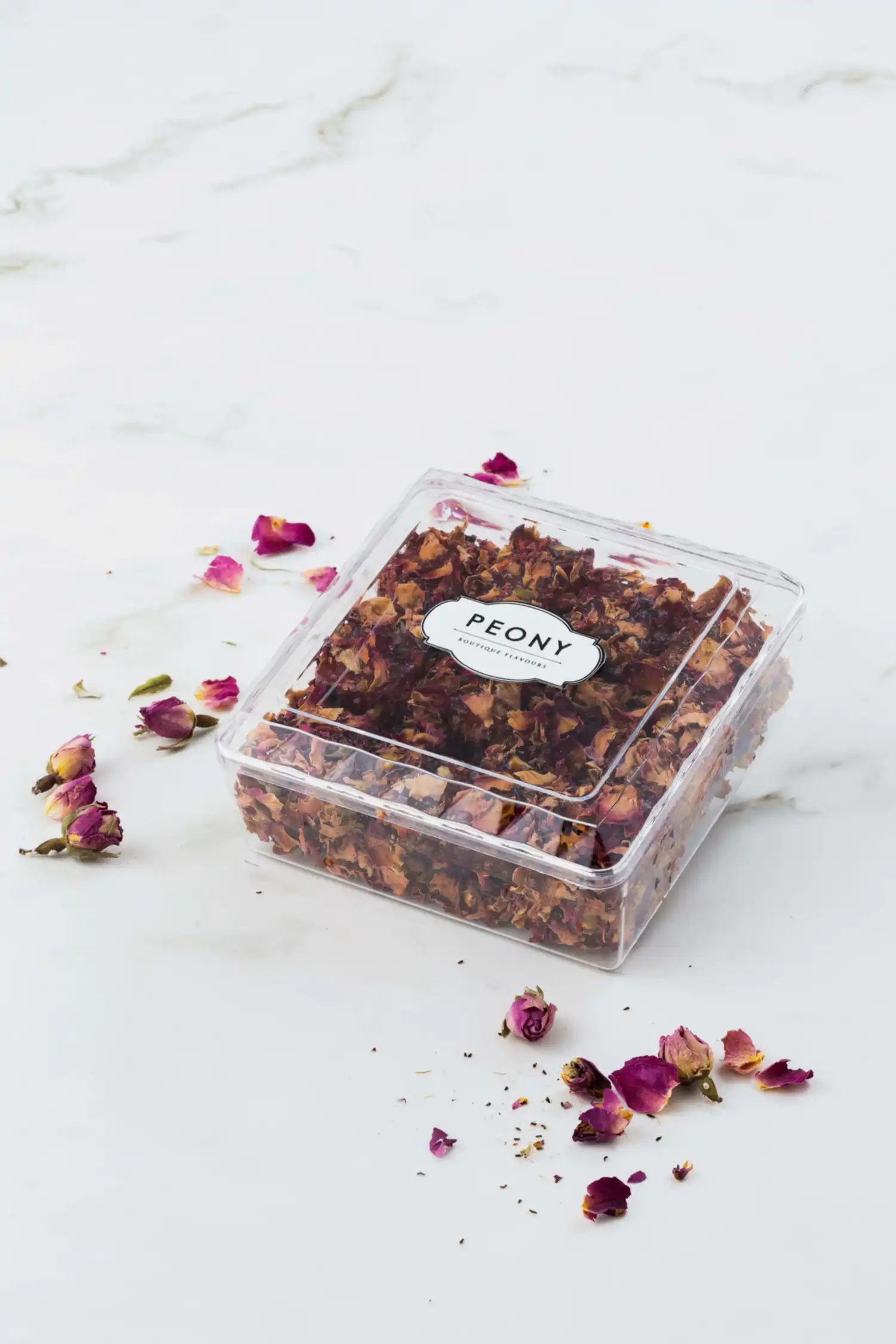 Kuru Gül Yapraklı & Narlı Lokum