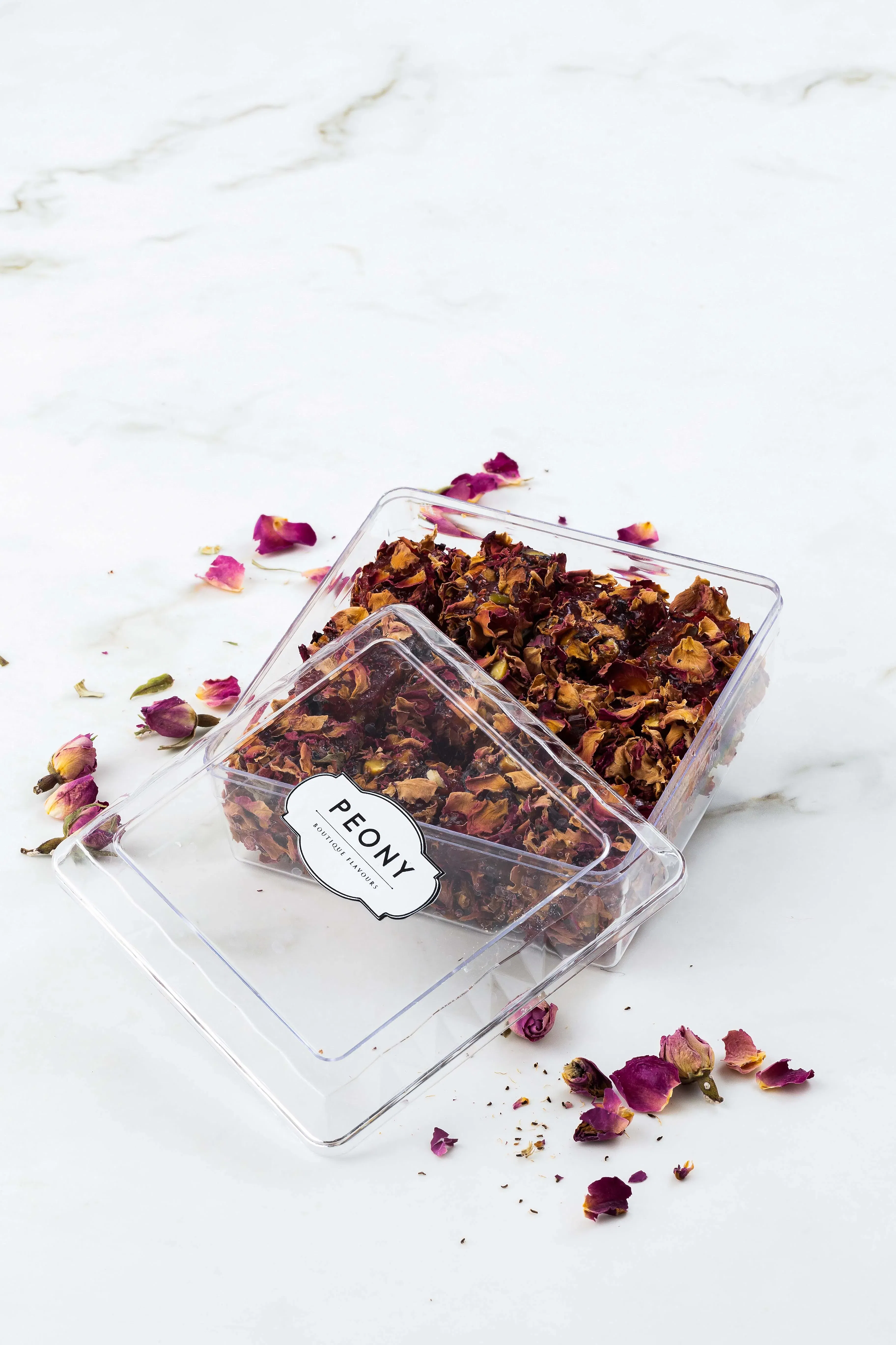 Kuru Gül Yapraklı & Narlı Lokum