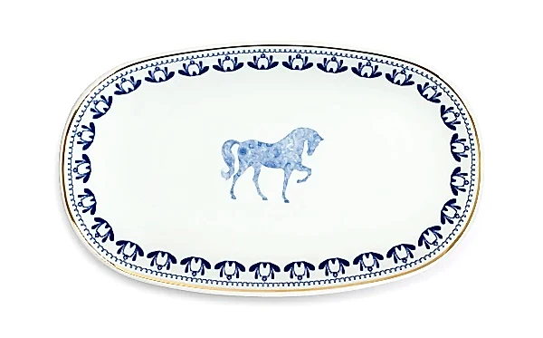 Horse Luck Blue Collection Meze Tabağı 34 cm