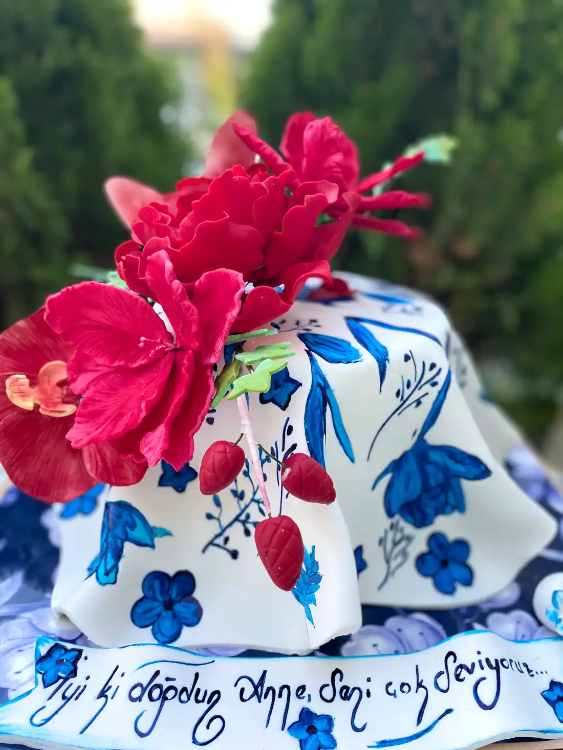 No:239 Şeker Hamurlu Tasarım Pasta