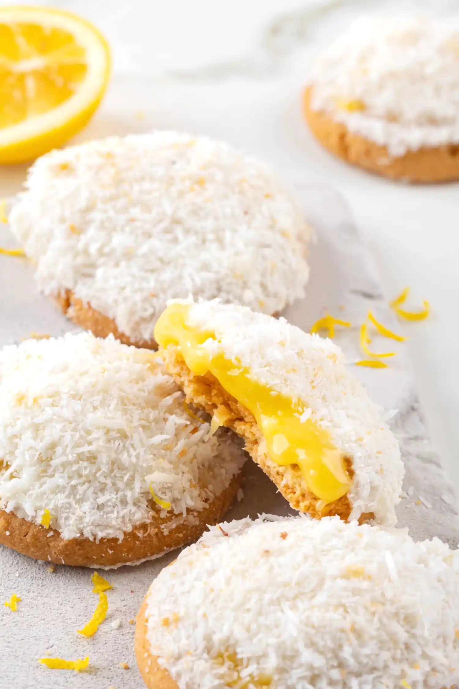 Limon Dolgulu Beyaz Çikolatalı Kurabiye