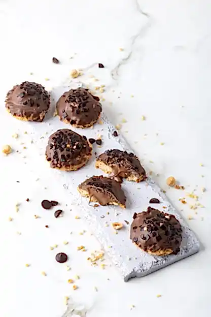 Nutella Dolgulu Çikolatalı Kurabiye