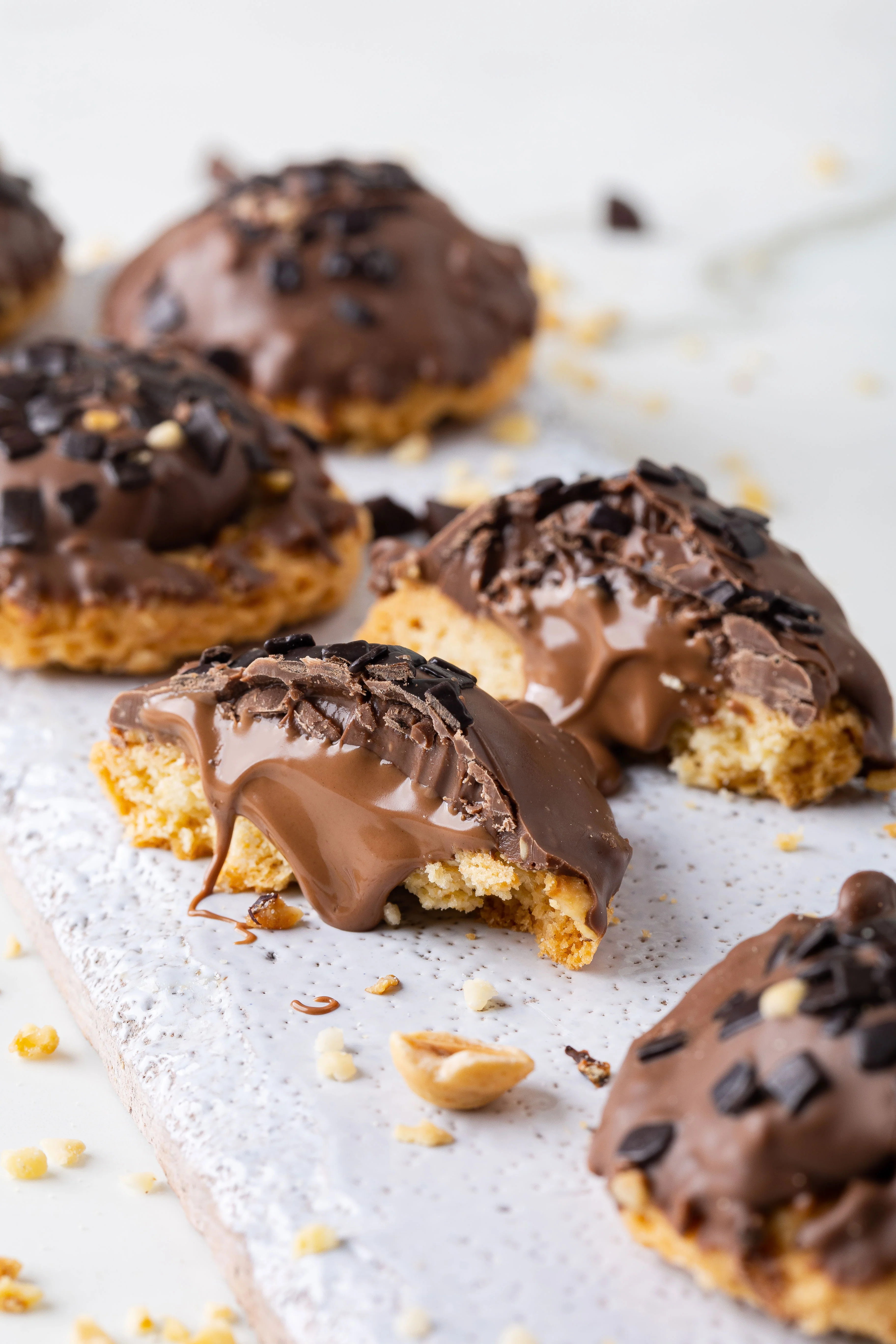 Nutella Dolgulu Çikolatalı Kurabiye