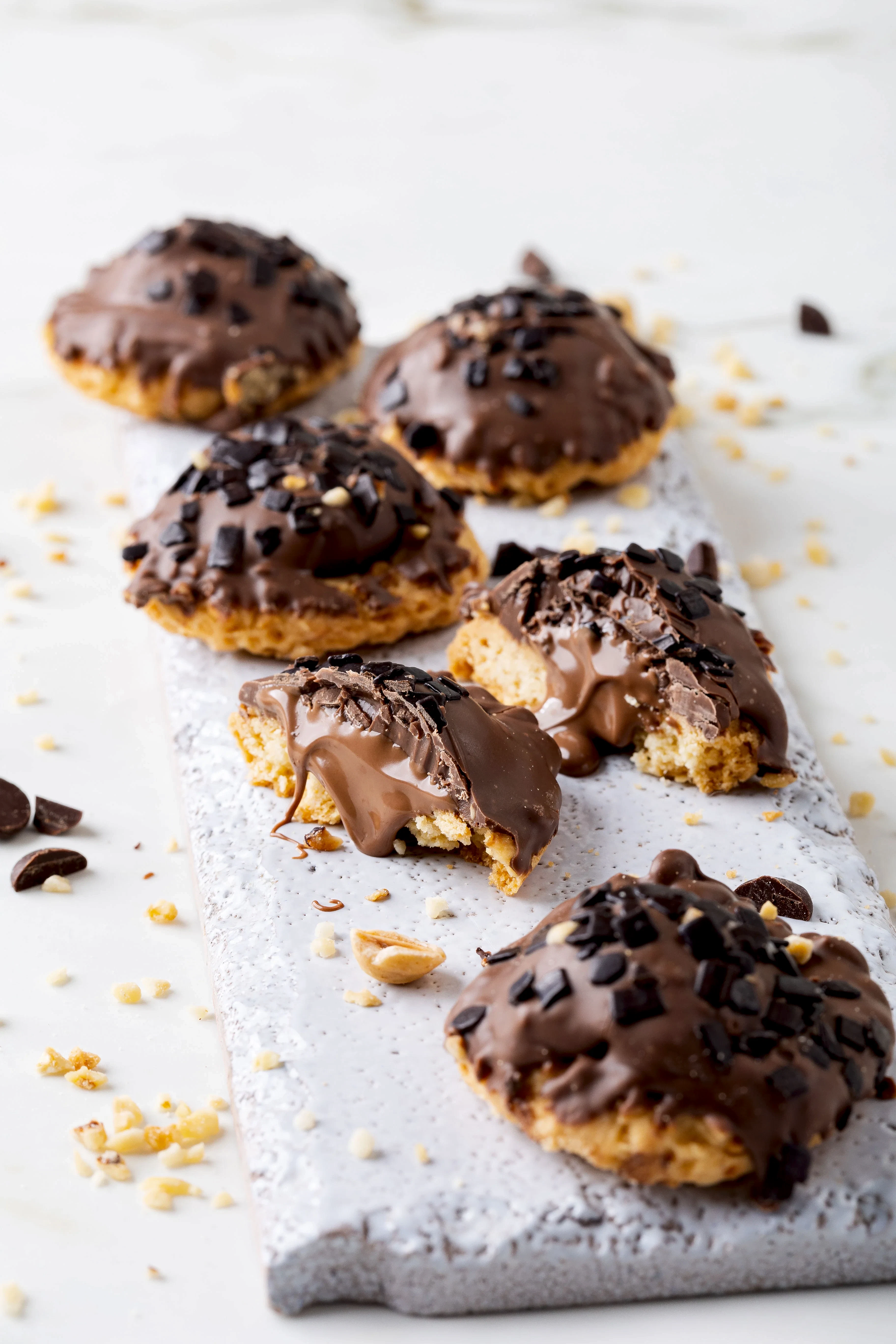 Nutella Dolgulu Çikolatalı Kurabiye