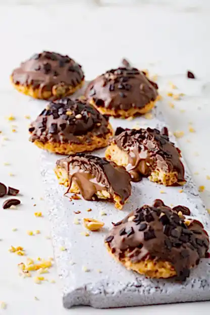 Nutella Dolgulu Çikolatalı Kurabiye