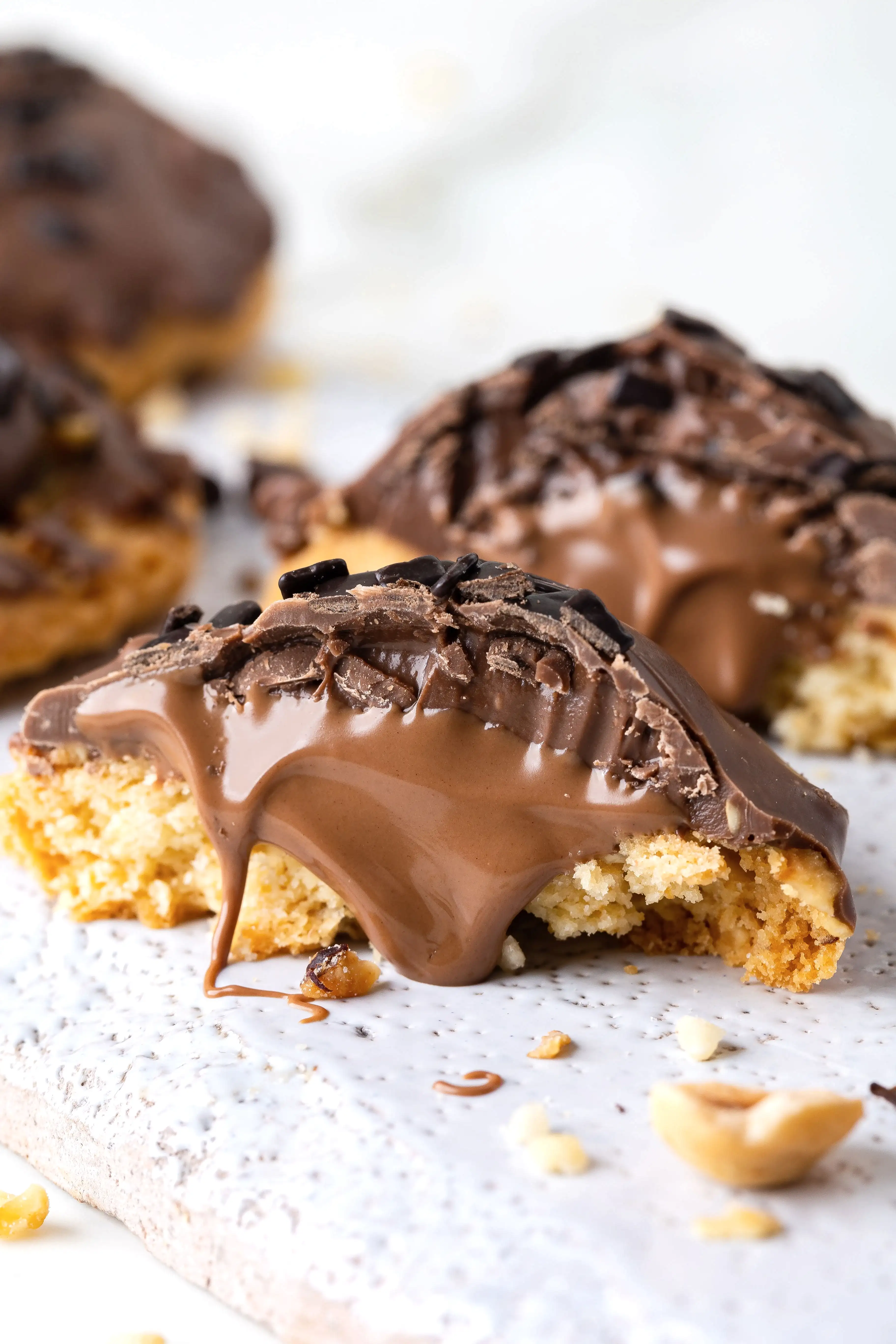 Nutella Dolgulu Çikolatalı Kurabiye