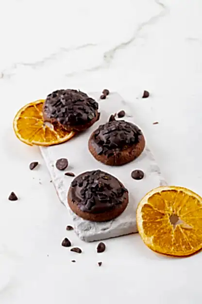 Portakal Dolgulu Bitter Çikolatalı Kurabiye