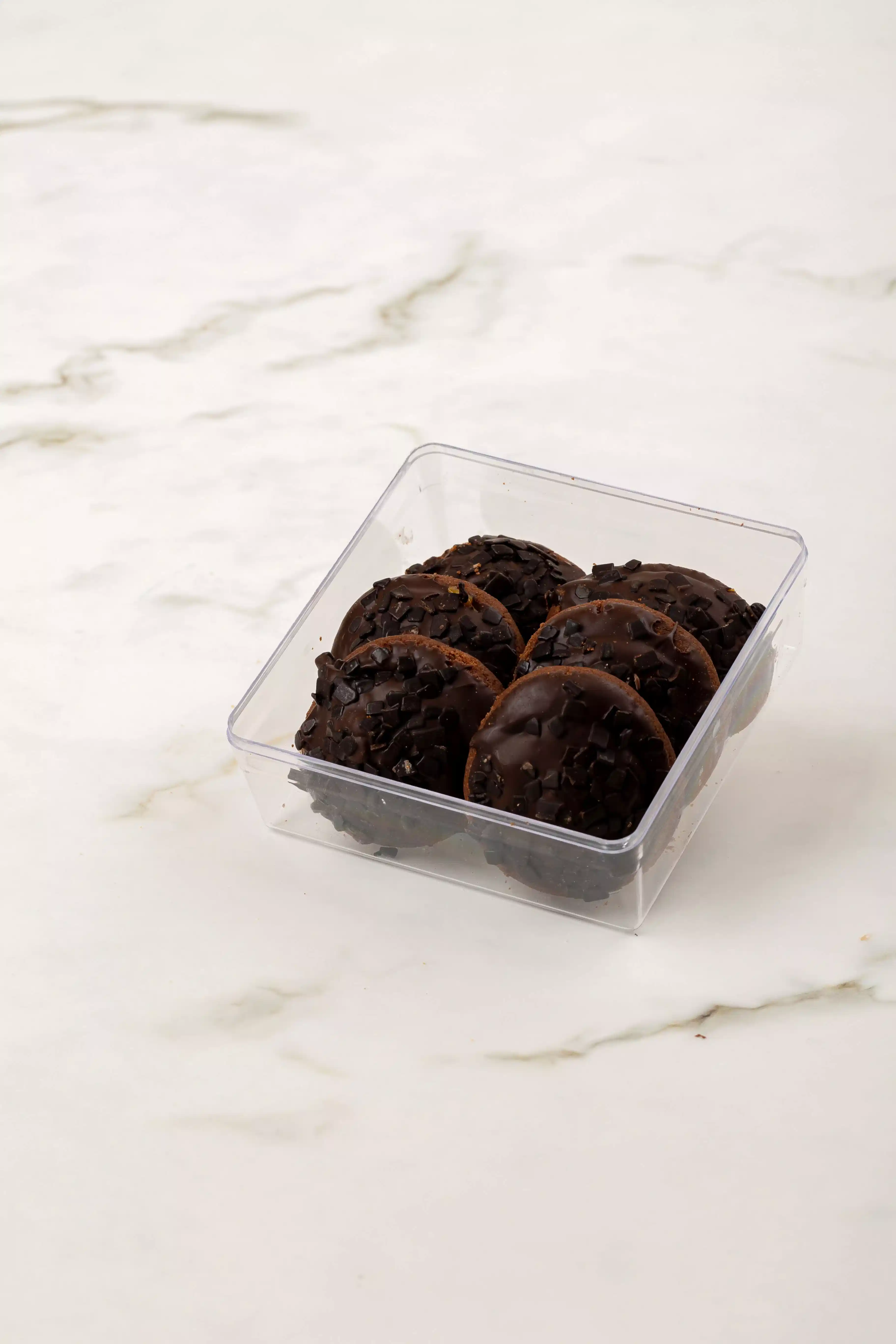 Portakal Dolgulu Bitter Çikolatalı Kurabiye