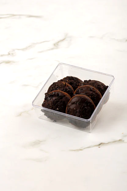 Portakal Dolgulu Bitter Çikolatalı Kurabiye