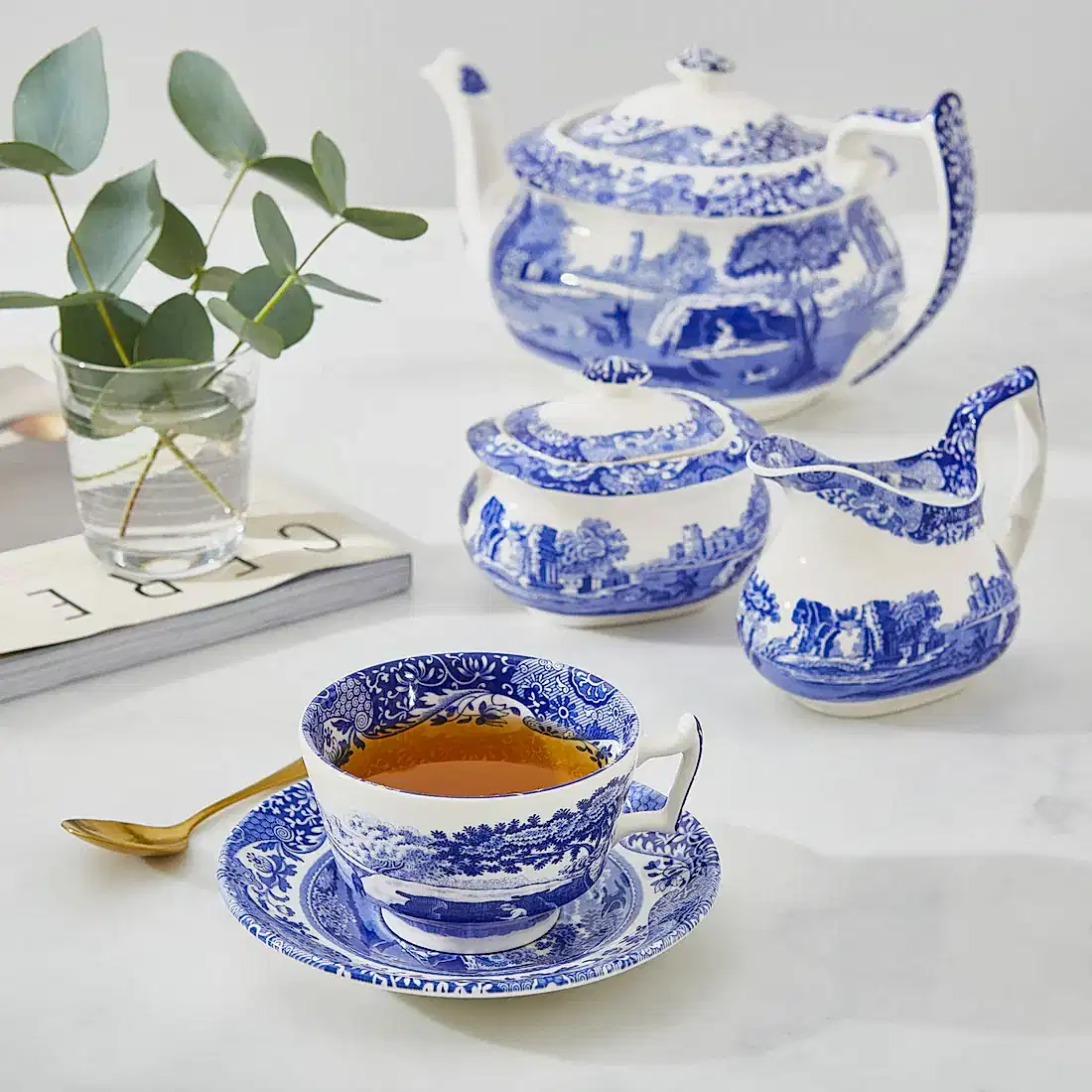 Blue Italian Çay Fincanı ve Tabağı 200 ml