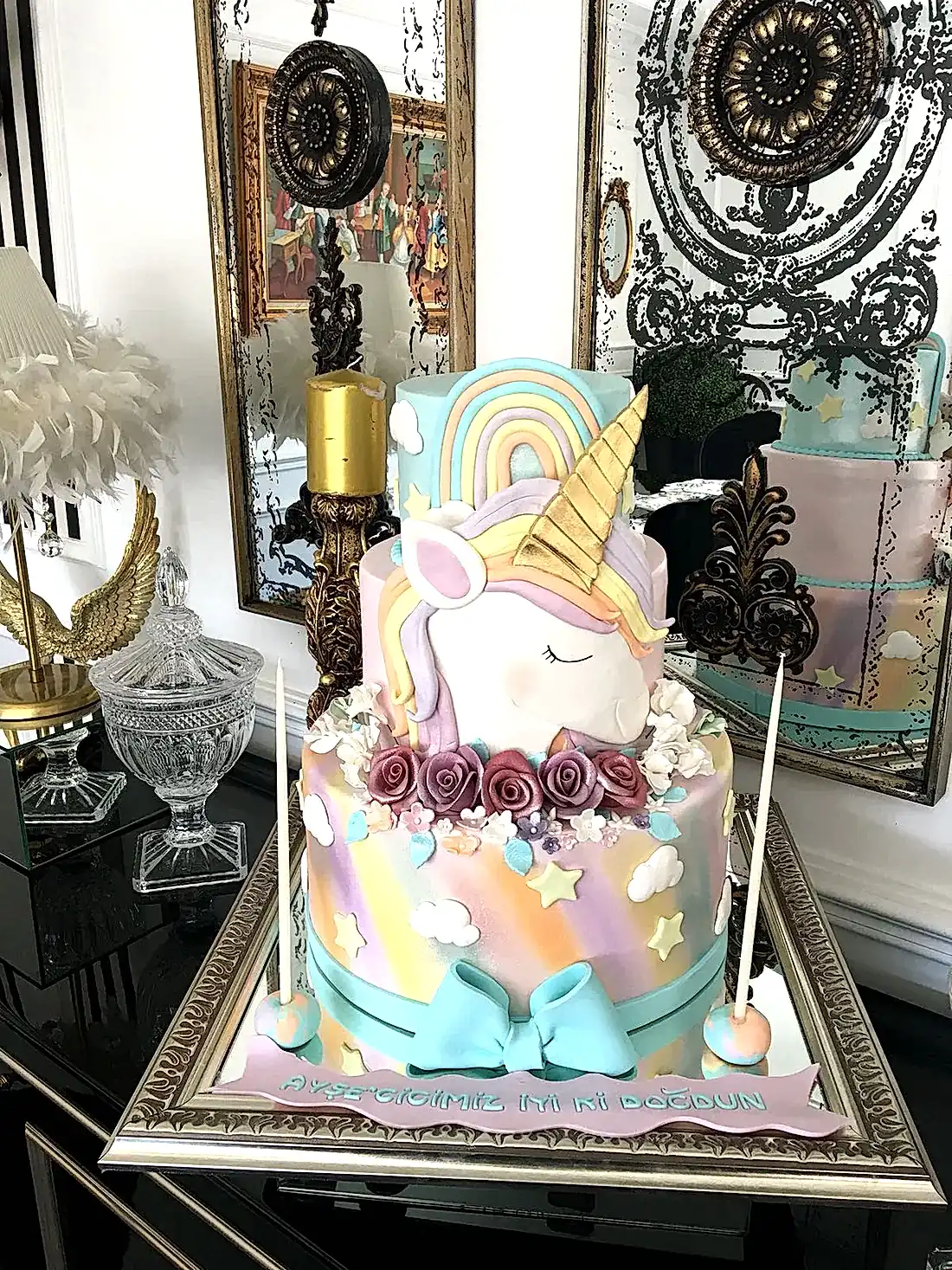 No:102 Şeker Hamurlu Tasarım Pasta