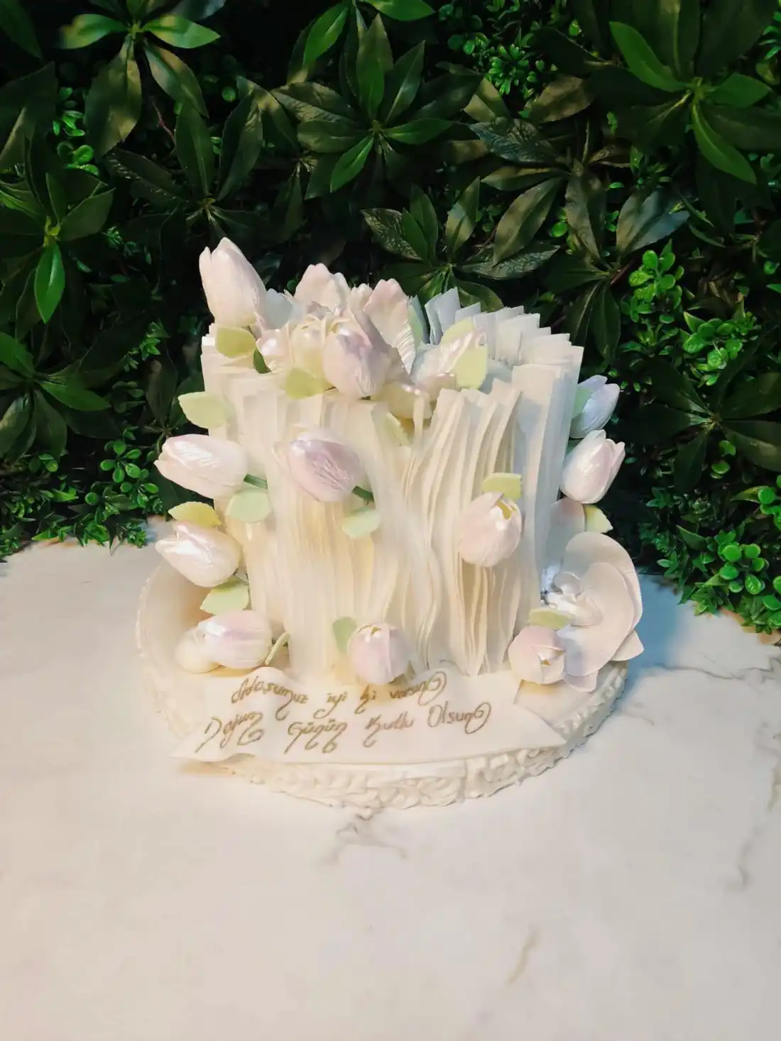 No : 301 Krema Detaylı Tasarım Pasta